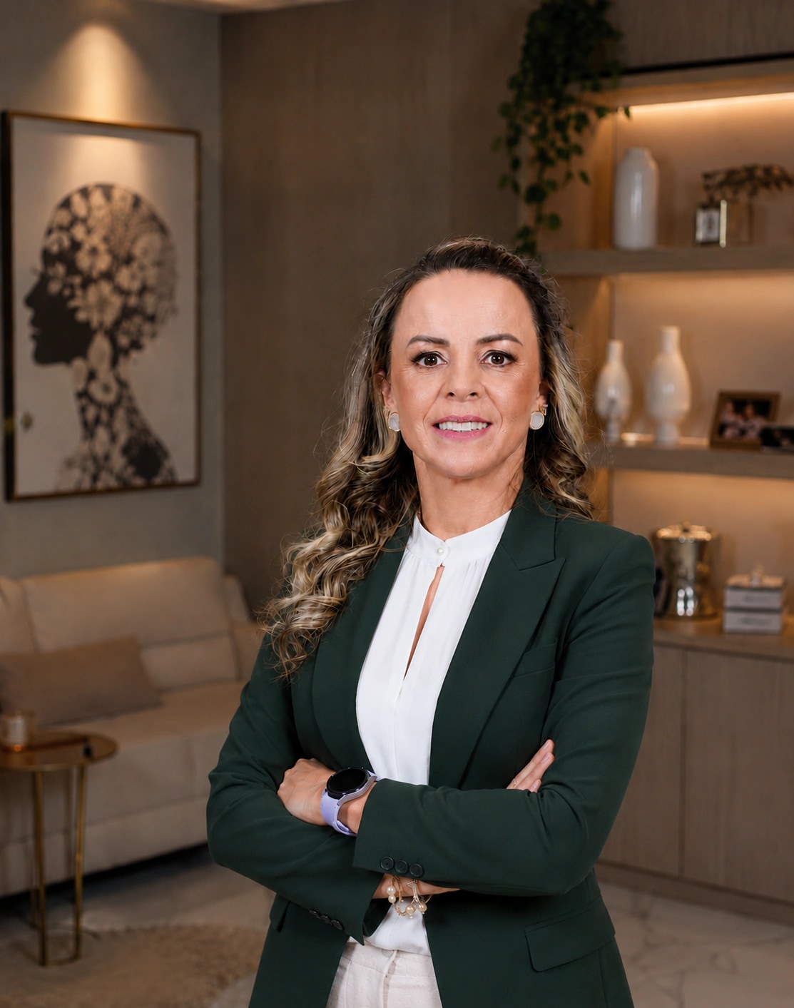Letícia Ricardi Juliani no consultório, no Jardim Estoril, em Bauru
